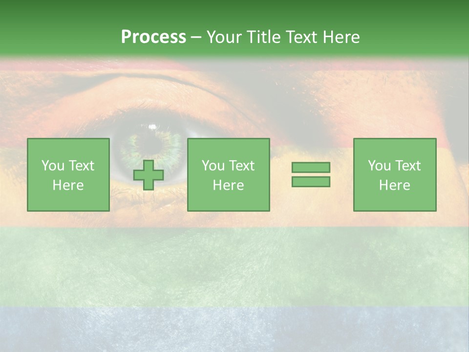Face Paint Red Movement PowerPoint Template