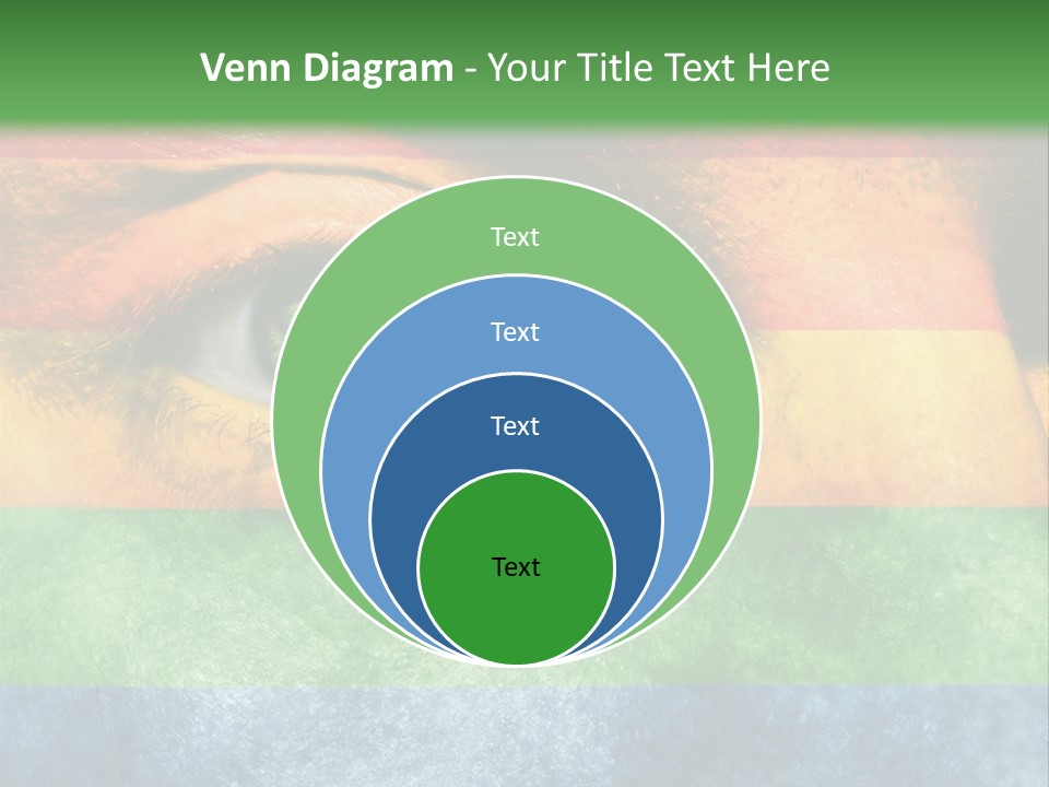 Face Paint Red Movement PowerPoint Template