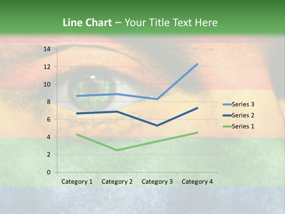 Face Paint Red Movement PowerPoint Template