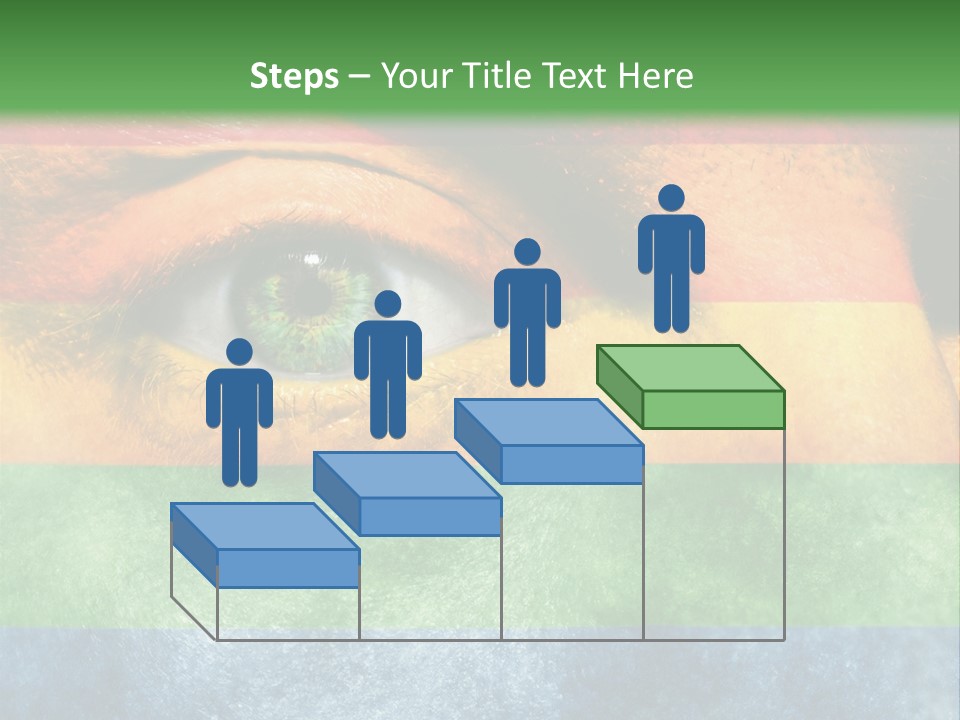 Face Paint Red Movement PowerPoint Template