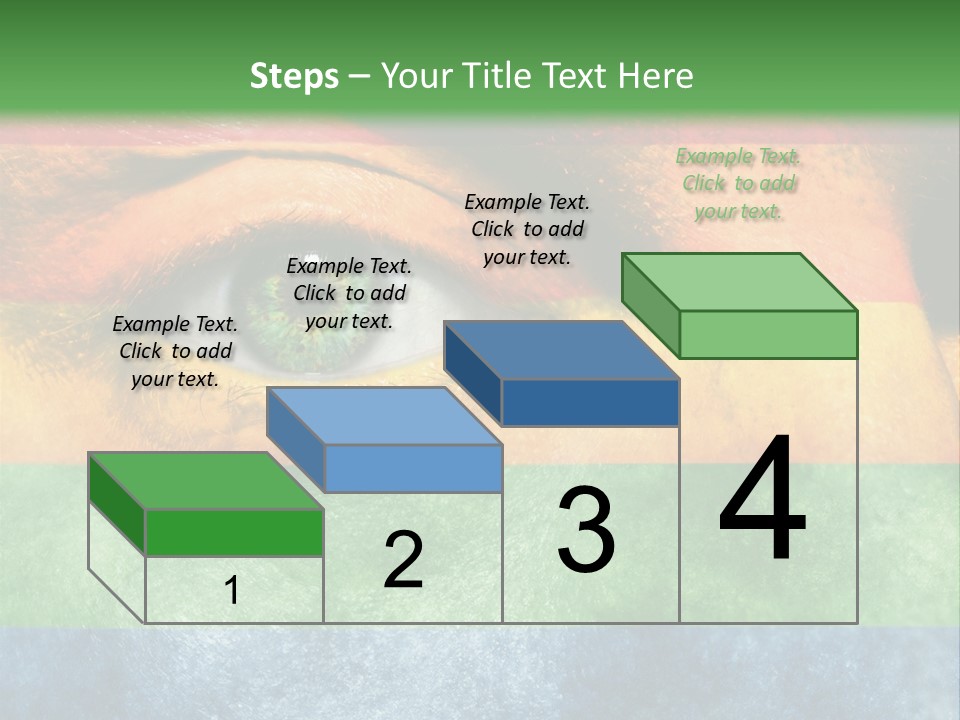Face Paint Red Movement PowerPoint Template