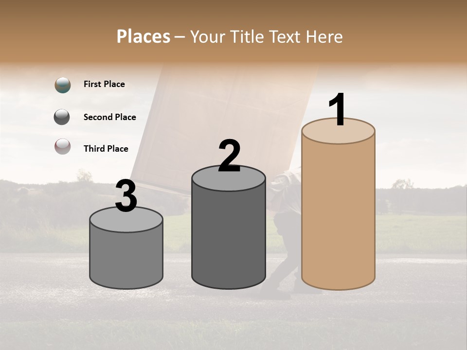 Grass Man Stress PowerPoint Template