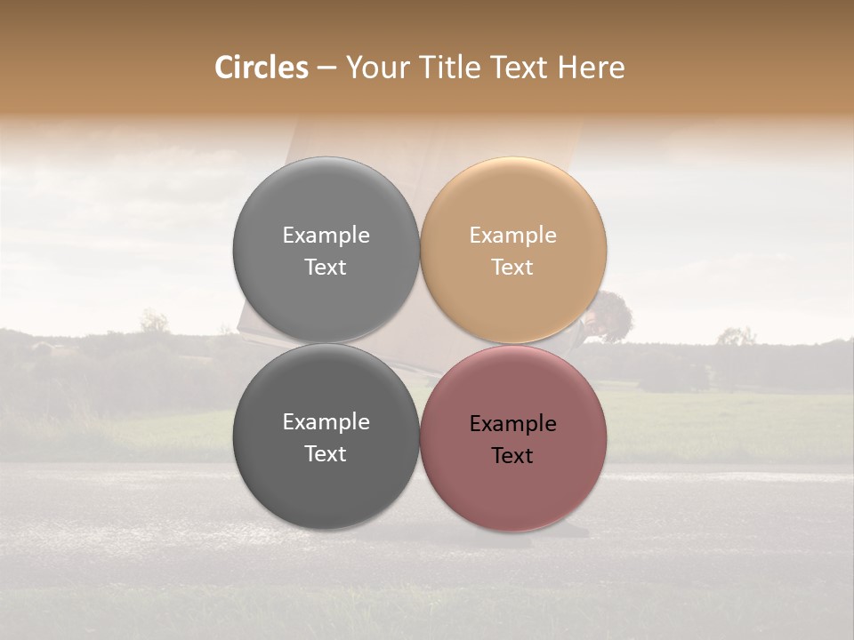 Grass Man Stress PowerPoint Template