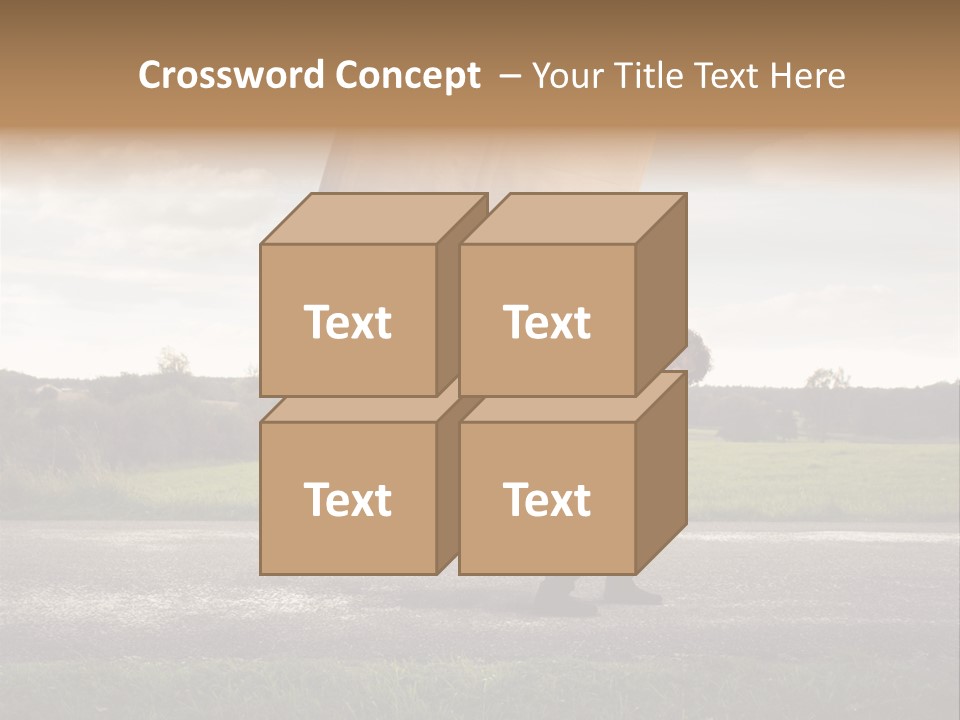 Grass Man Stress PowerPoint Template