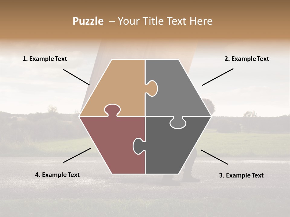 Grass Man Stress PowerPoint Template