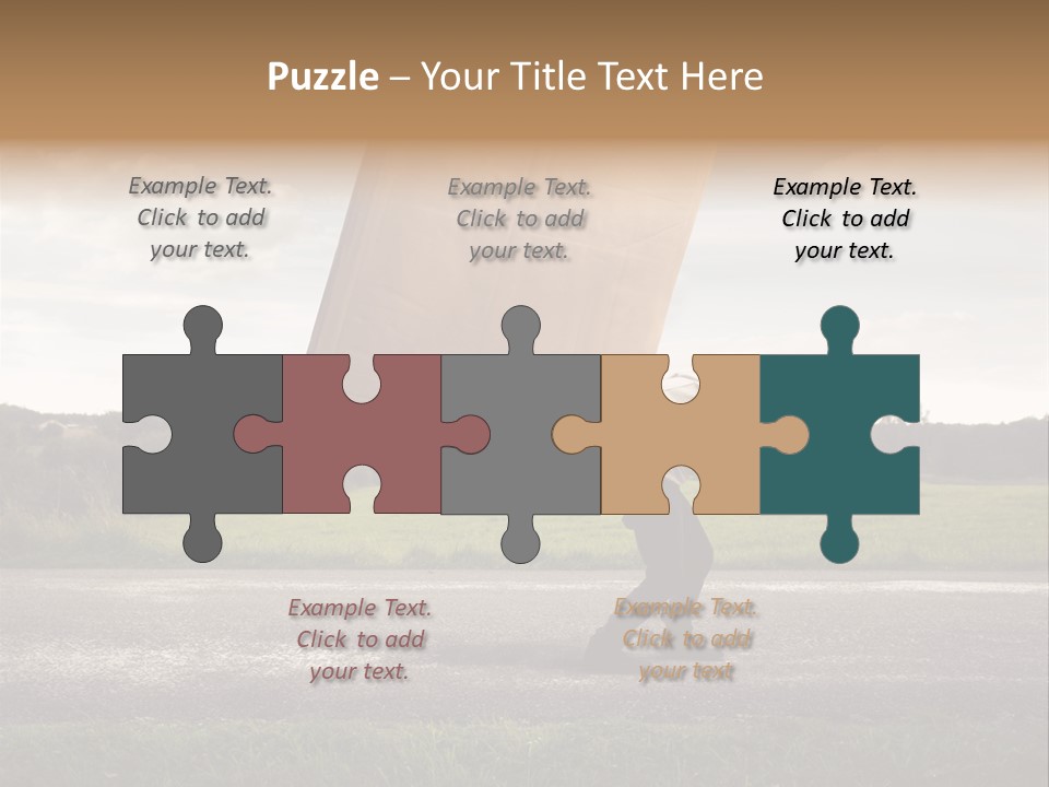 Grass Man Stress PowerPoint Template