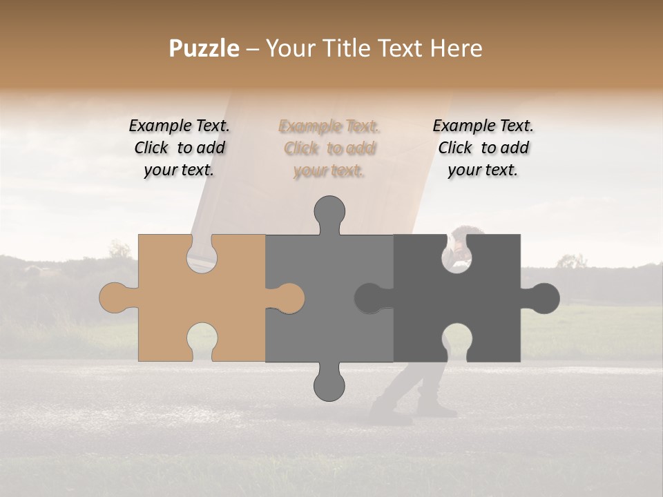 Grass Man Stress PowerPoint Template