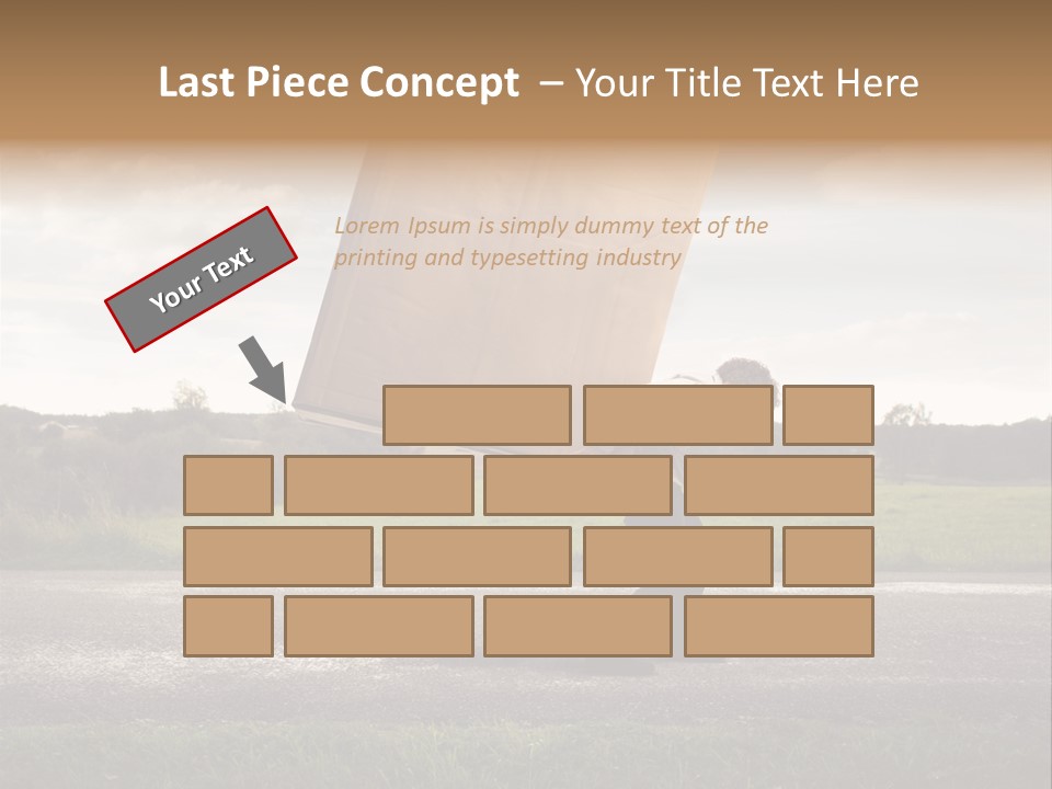 Grass Man Stress PowerPoint Template