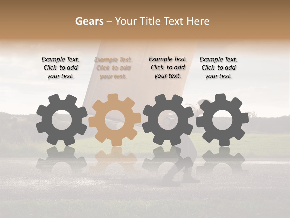 Grass Man Stress PowerPoint Template