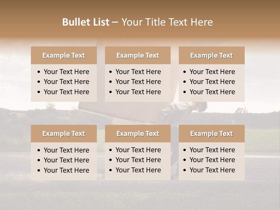 Grass Man Stress PowerPoint Template