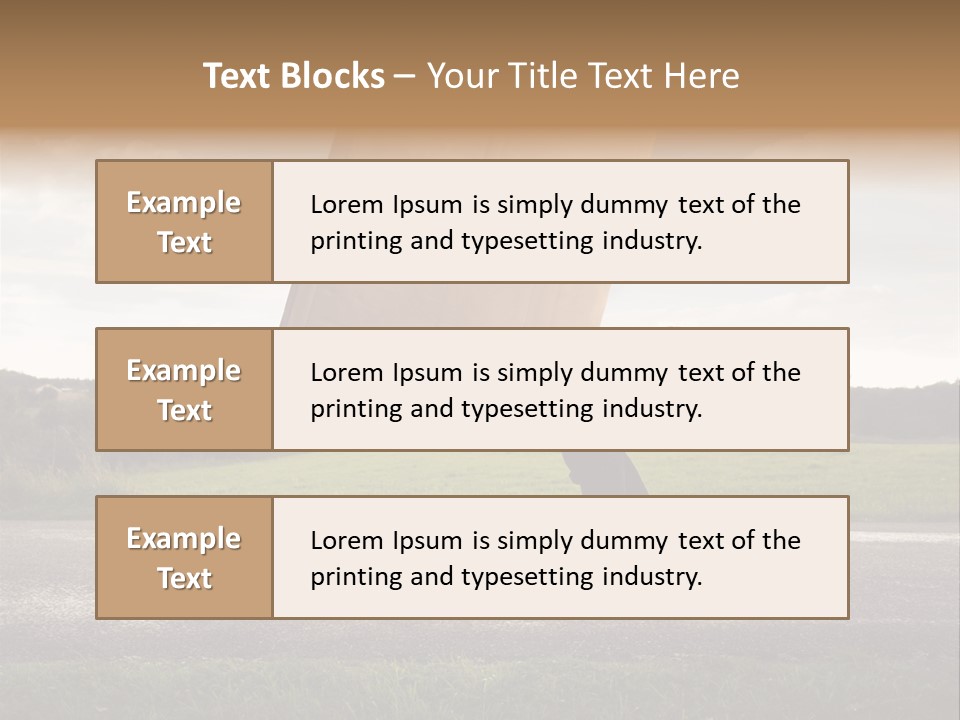 Grass Man Stress PowerPoint Template