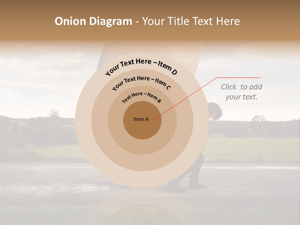 Grass Man Stress PowerPoint Template
