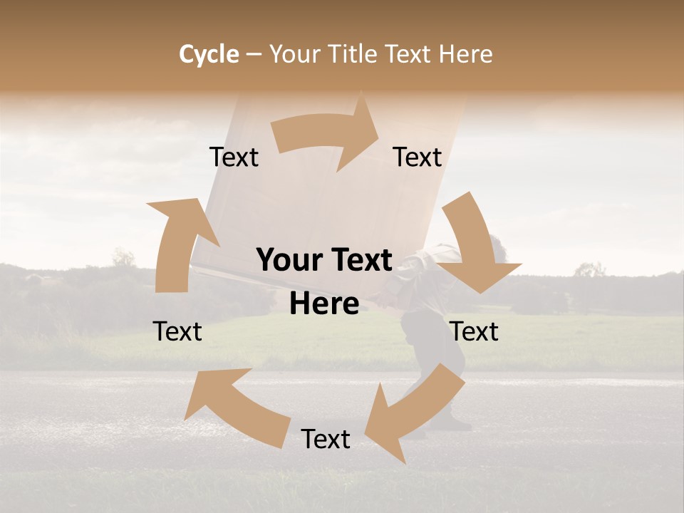 Grass Man Stress PowerPoint Template