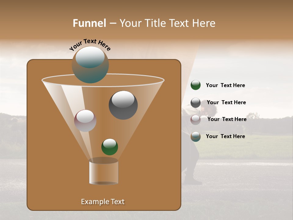 Grass Man Stress PowerPoint Template