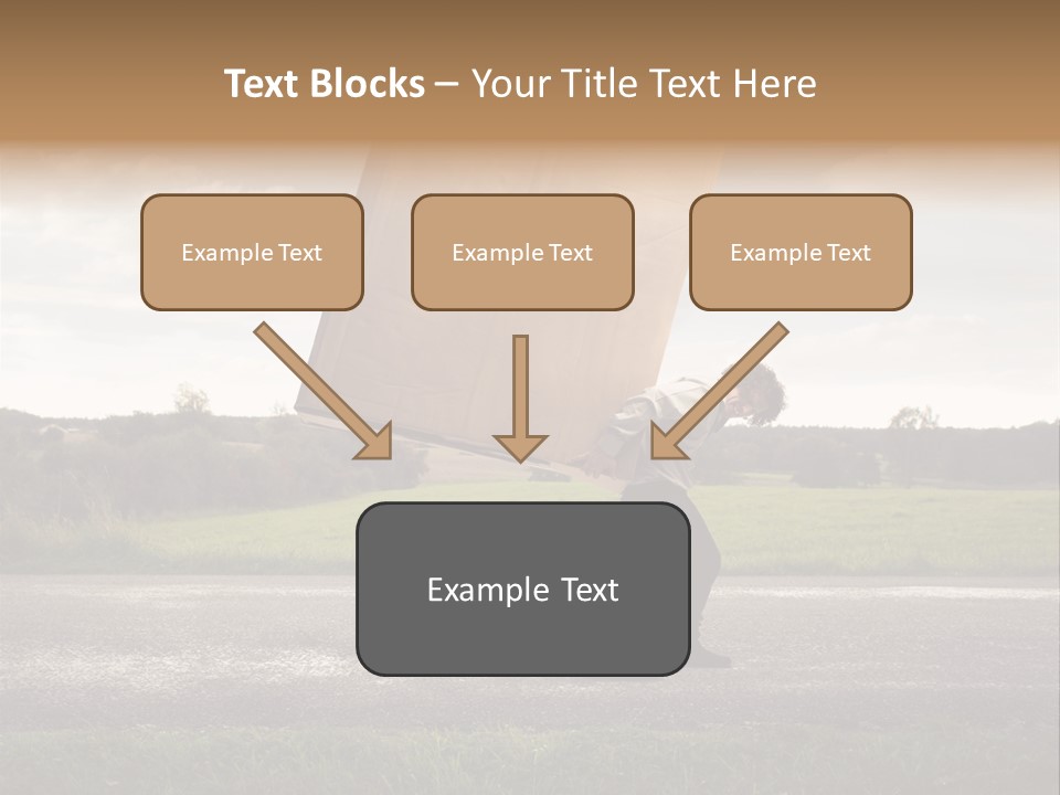 Grass Man Stress PowerPoint Template