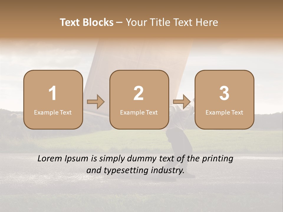 Grass Man Stress PowerPoint Template