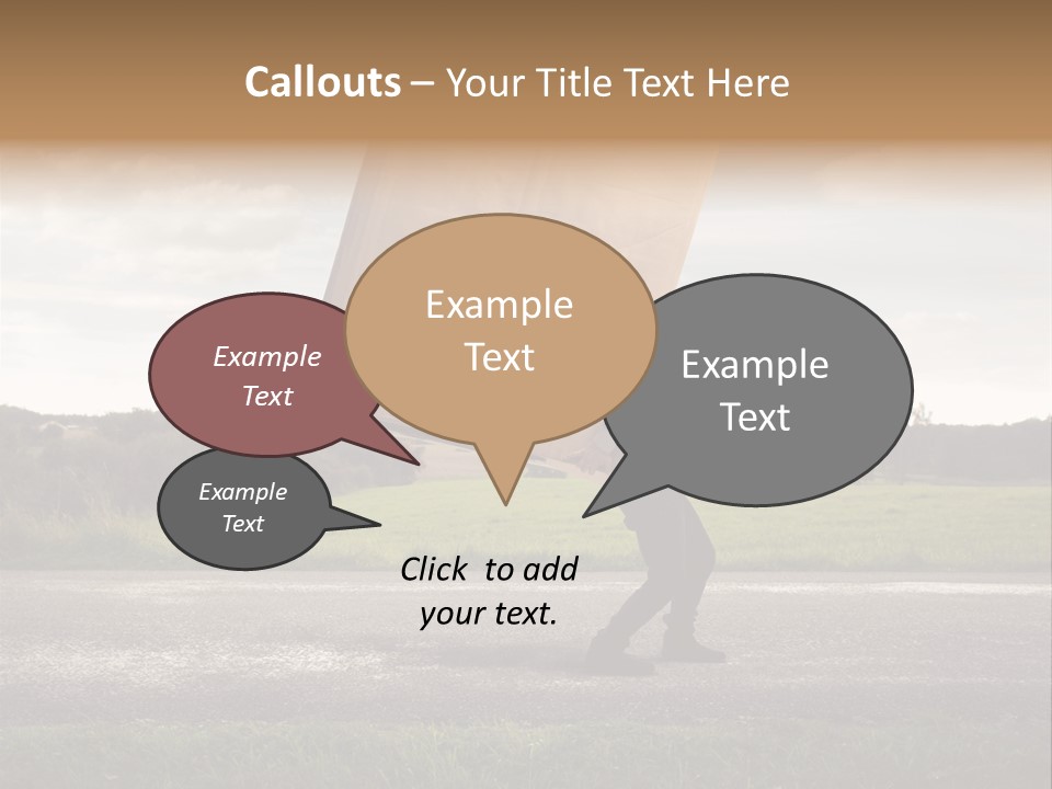 Grass Man Stress PowerPoint Template