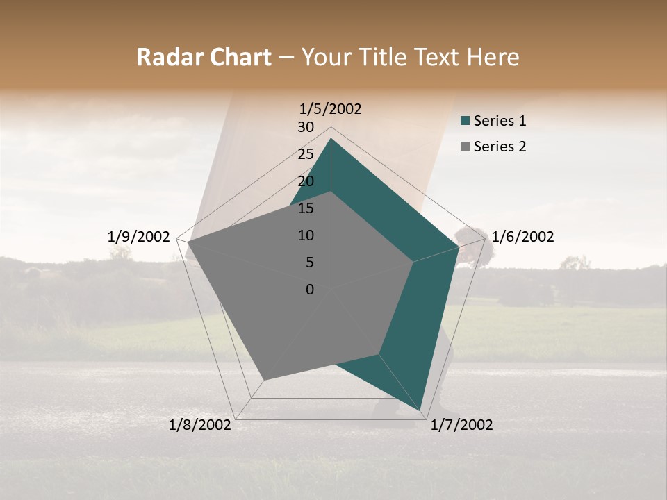 Grass Man Stress PowerPoint Template