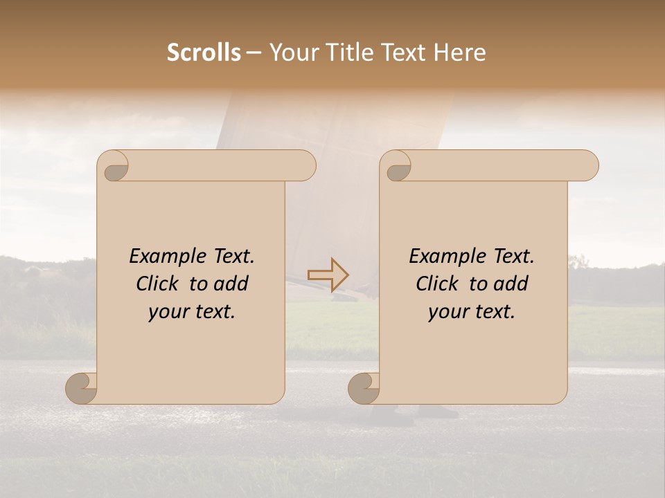 Grass Man Stress PowerPoint Template