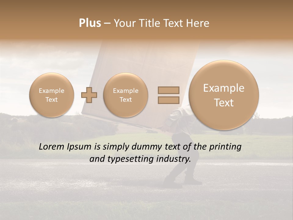 Grass Man Stress PowerPoint Template