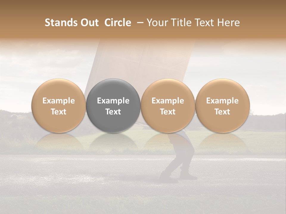 Grass Man Stress PowerPoint Template