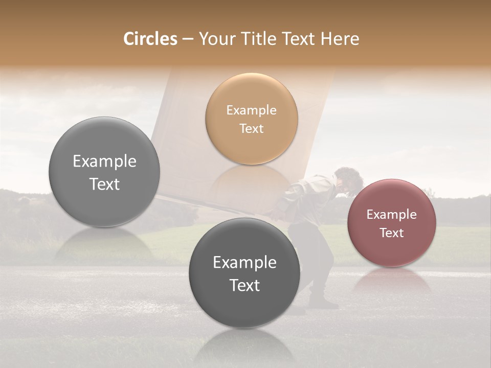 Grass Man Stress PowerPoint Template