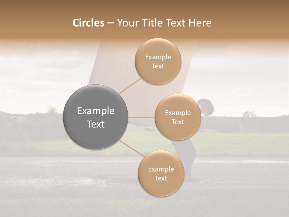 Grass Man Stress PowerPoint Template