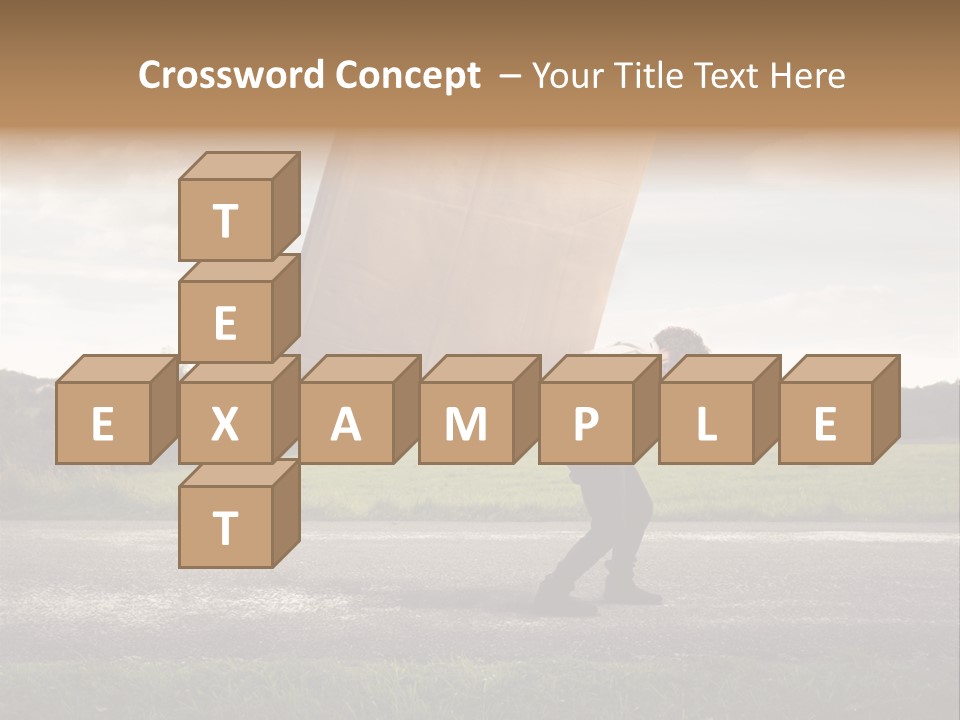 Grass Man Stress PowerPoint Template