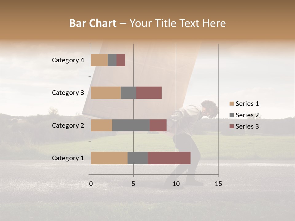 Grass Man Stress PowerPoint Template
