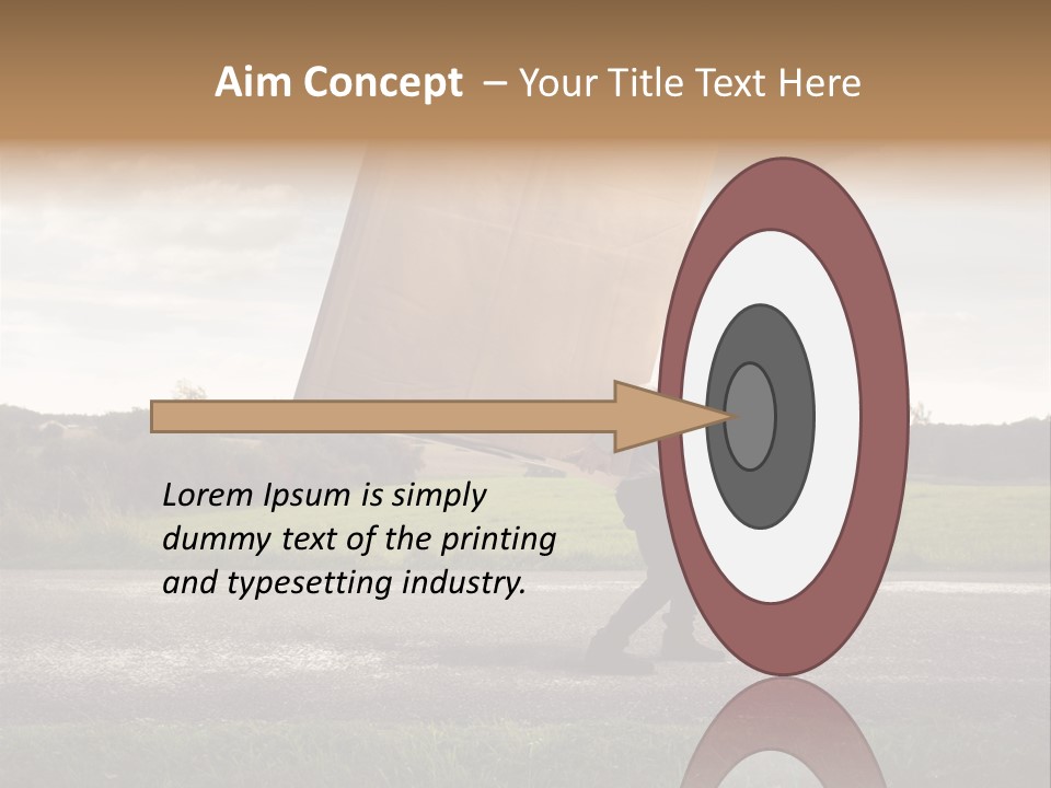 Grass Man Stress PowerPoint Template