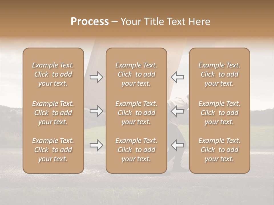Grass Man Stress PowerPoint Template