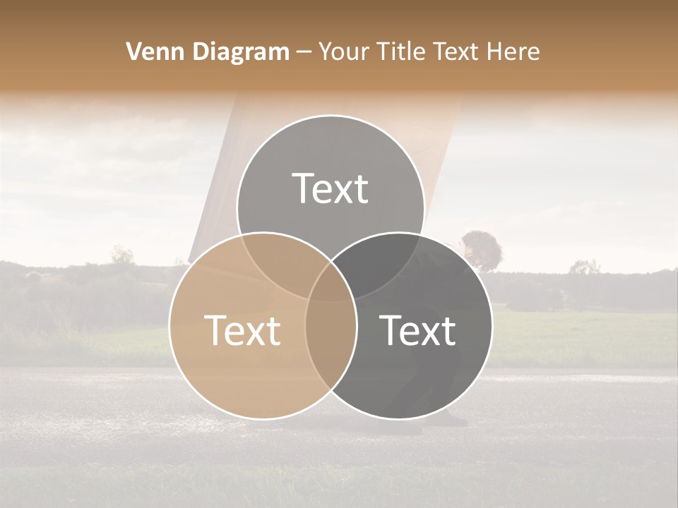 Grass Man Stress PowerPoint Template