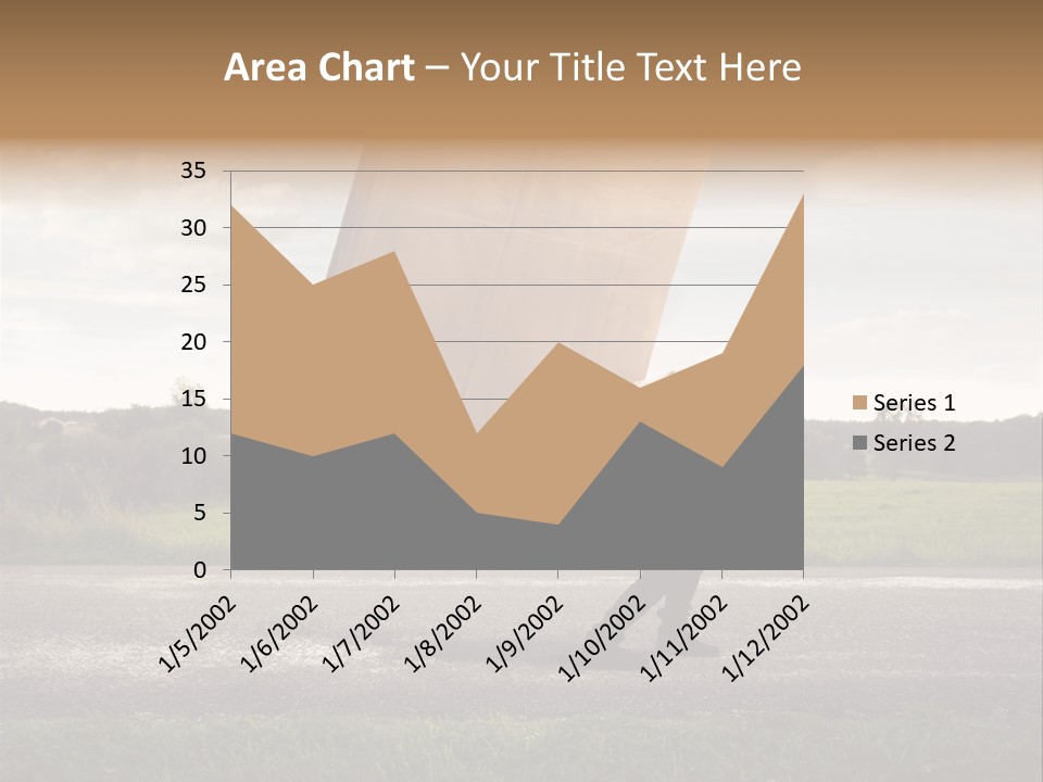 Grass Man Stress PowerPoint Template