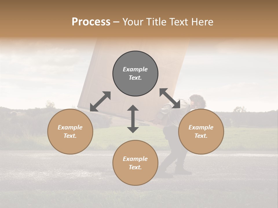 Grass Man Stress PowerPoint Template
