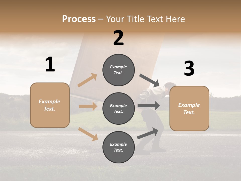 Grass Man Stress PowerPoint Template