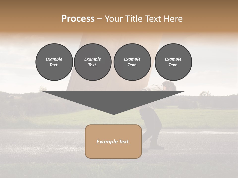 Grass Man Stress PowerPoint Template