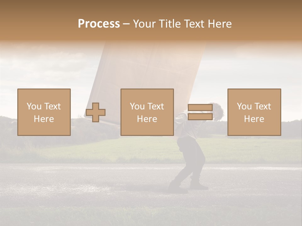 Grass Man Stress PowerPoint Template