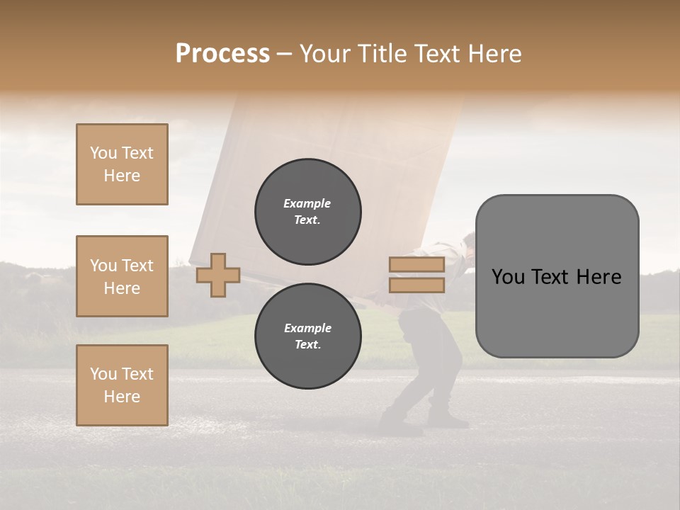 Grass Man Stress PowerPoint Template
