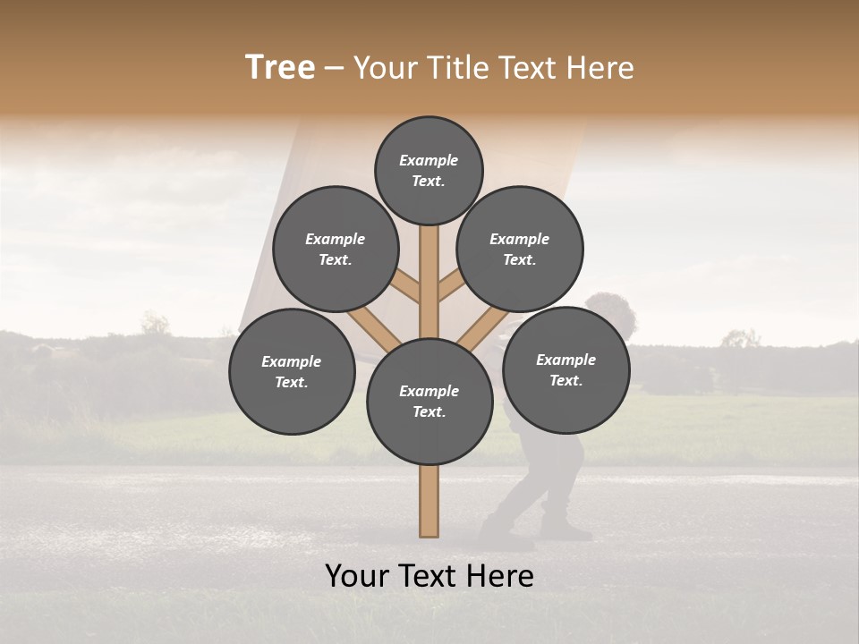 Grass Man Stress PowerPoint Template