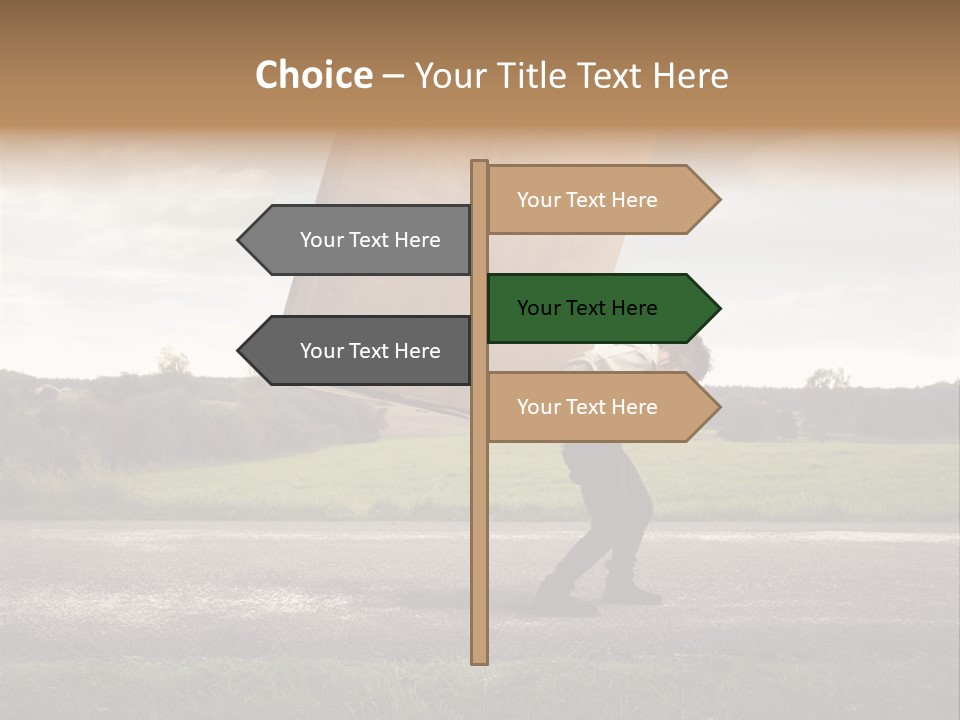 Grass Man Stress PowerPoint Template
