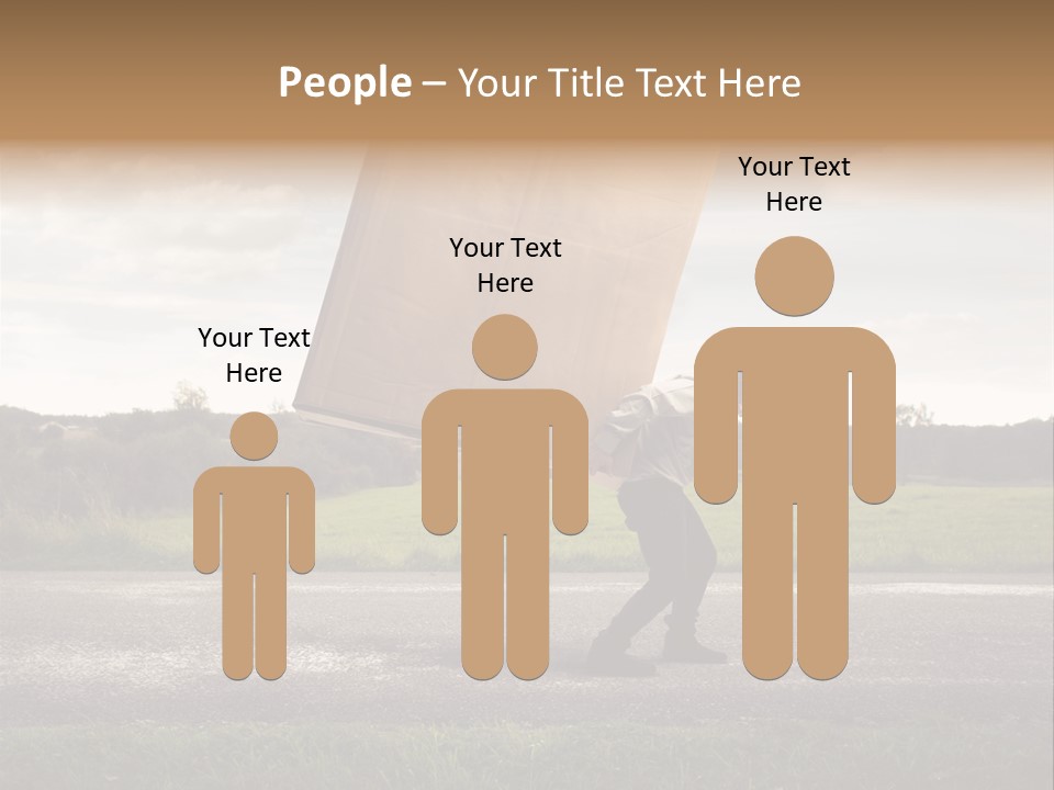 Grass Man Stress PowerPoint Template