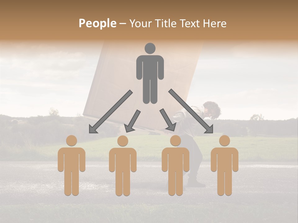 Grass Man Stress PowerPoint Template