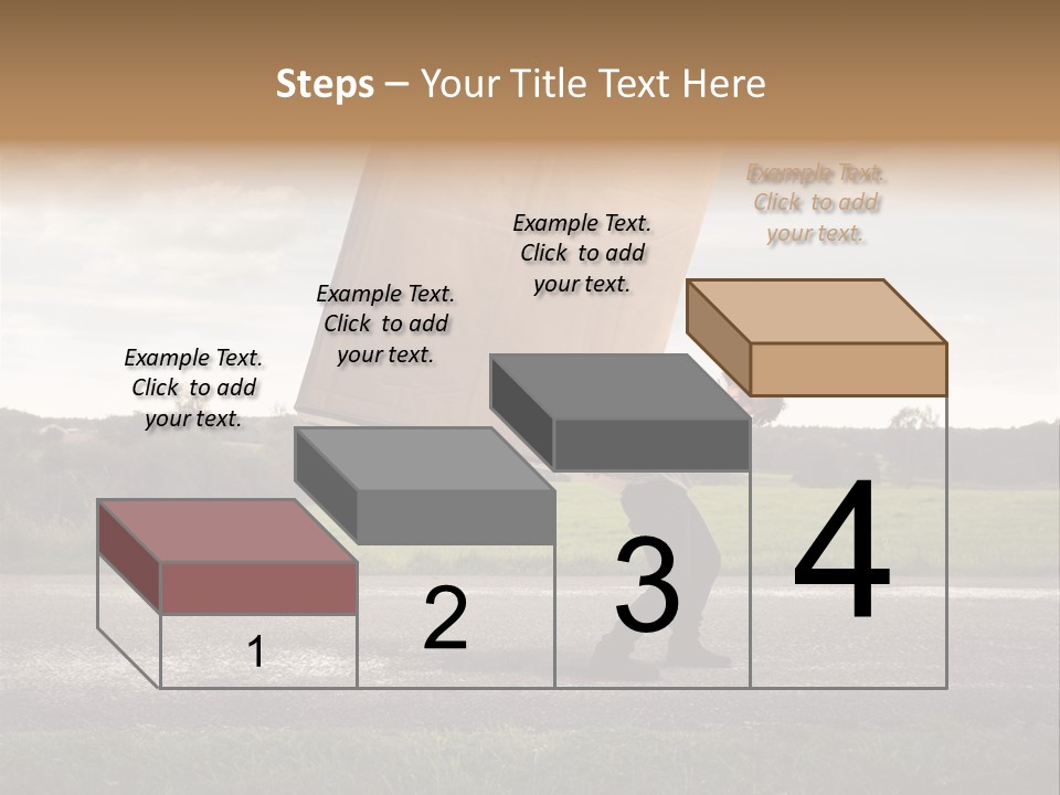 Grass Man Stress PowerPoint Template