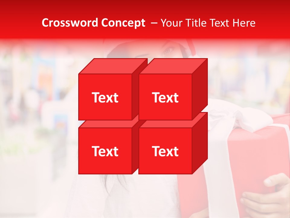 Xmas Enjoying Shopping PowerPoint Template