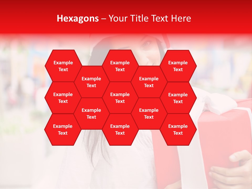 Xmas Enjoying Shopping PowerPoint Template