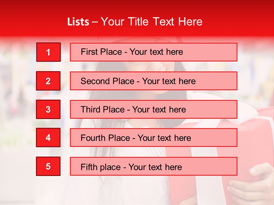 Xmas Enjoying Shopping PowerPoint Template