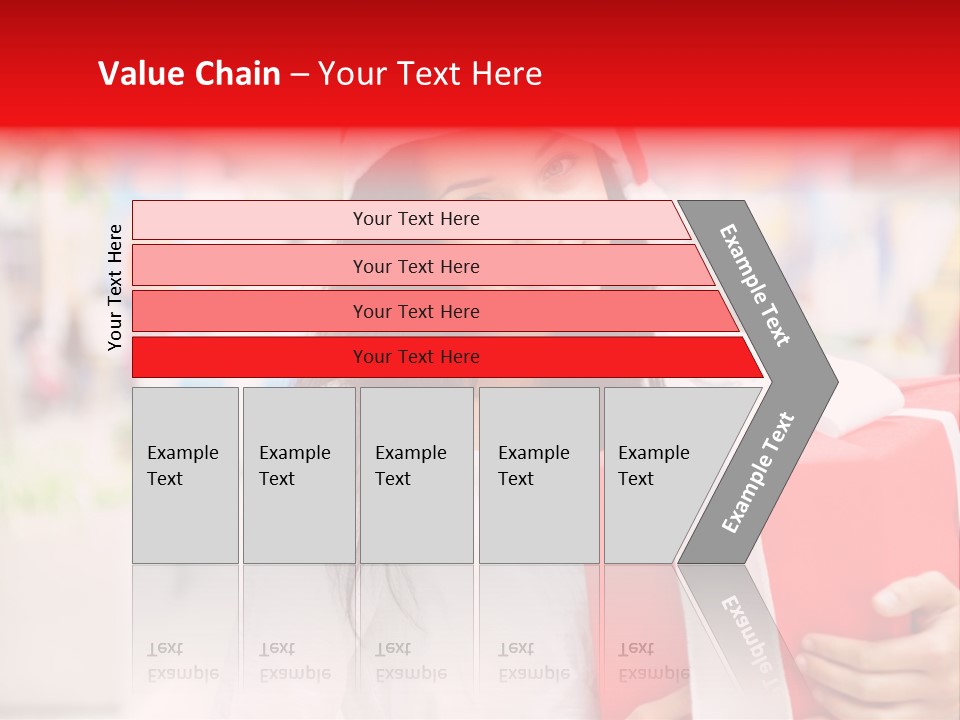 Xmas Enjoying Shopping PowerPoint Template
