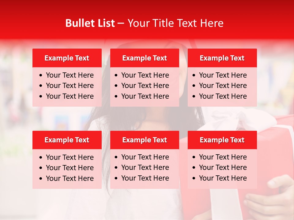 Xmas Enjoying Shopping PowerPoint Template