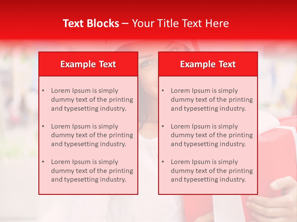 Xmas Enjoying Shopping PowerPoint Template