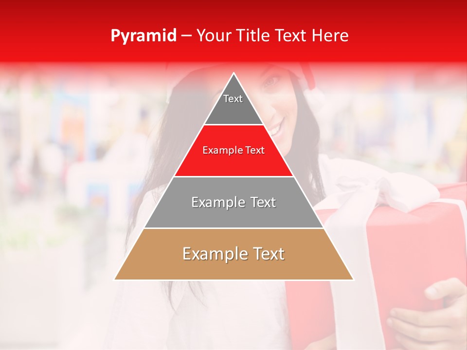 Xmas Enjoying Shopping PowerPoint Template